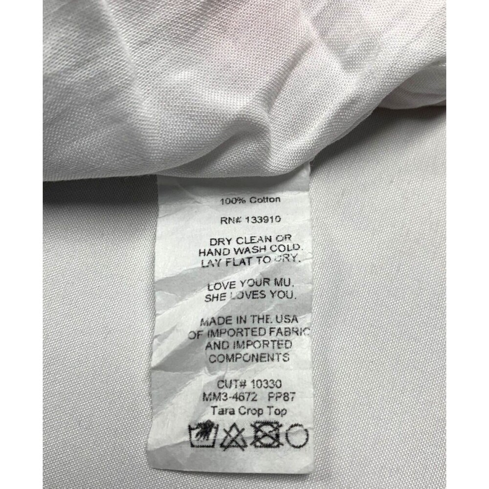 Show Me Your Mumu Tara Crop Top Women’s L Multicolor Boho Primary Paradise NWOT - Picture 7 of 9
